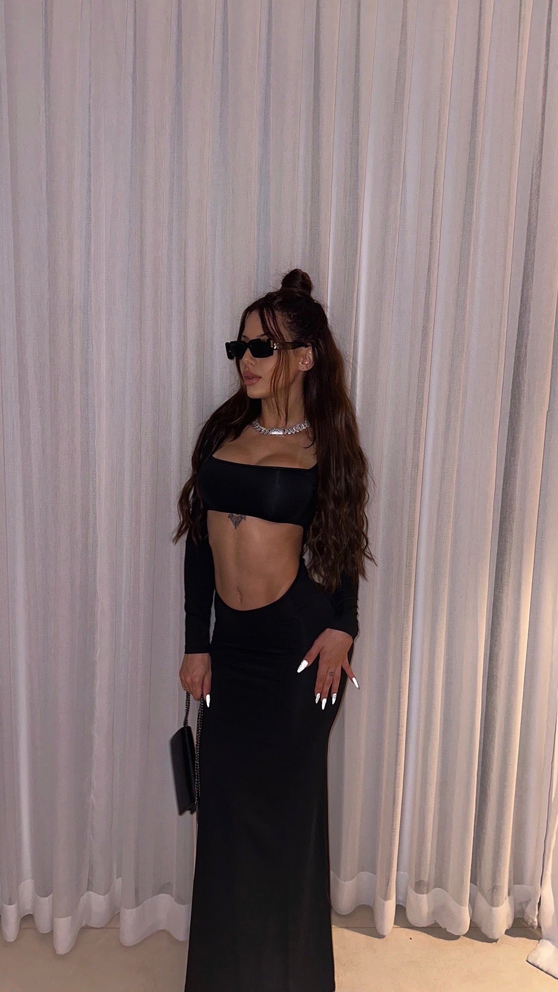 Night Black Maxi Dress